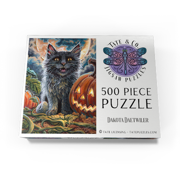 Spooky Kitty, Black Cat Halloween - Dakota Daetwiler 500 Jigsaw Puzzle box view3