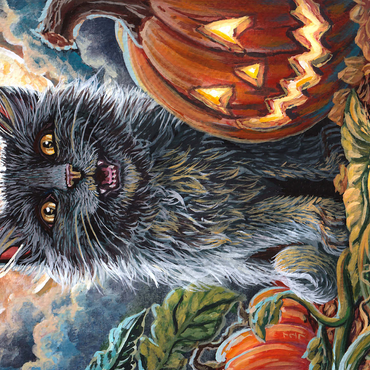 Spooky Kitty, Black Cat Halloween - Dakota Daetwiler 500 Jigsaw Puzzle 3D Modell