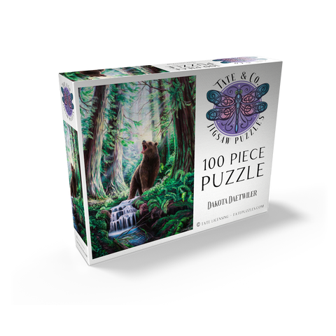 Guardian Bear in redwood forest - Dakota Daetwiler 100 Jigsaw Puzzle box view2