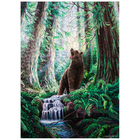 puzzleplate Guardian Bear in redwood forest - Dakota Daetwiler 500 Jigsaw Puzzle