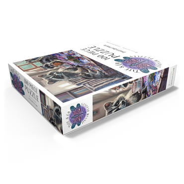 Raccoon family Time - Dakota Daetwiler 100 Jigsaw Puzzle box view1