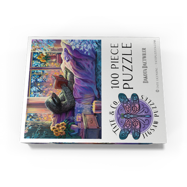 Relaxing Sloth Reading - Dakota Daetwiler 100 Jigsaw Puzzle box view3