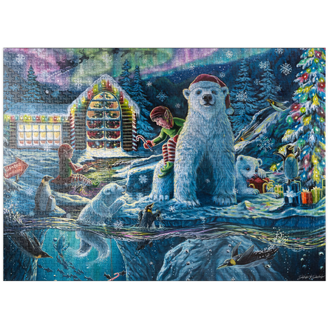 puzzleplate Christmas Eve at Santa's Workshop - Dakota Daetwiler 1000 Jigsaw Puzzle