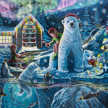 Christmas Eve at Santa's Workshop - Dakota Daetwiler 100 Jigsaw Puzzle 3D Modell