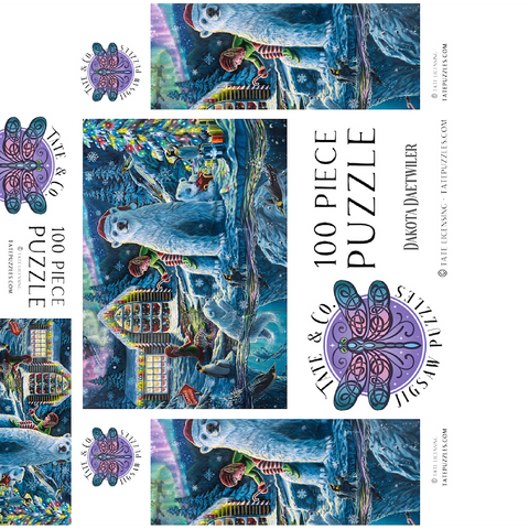 Christmas Eve at Santa's Workshop - Dakota Daetwiler 100 Jigsaw Puzzle box 3D Modell