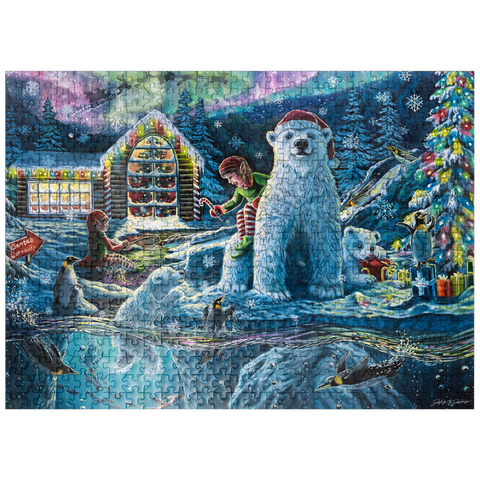 puzzleplate Christmas Eve at Santa's Workshop - Dakota Daetwiler 500 Jigsaw Puzzle