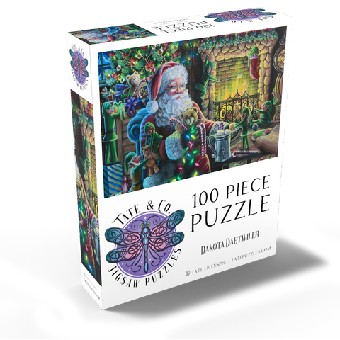 Christmas Mischief, Santa and elves - Dakota Daetwiler 100 Jigsaw Puzzle box view2