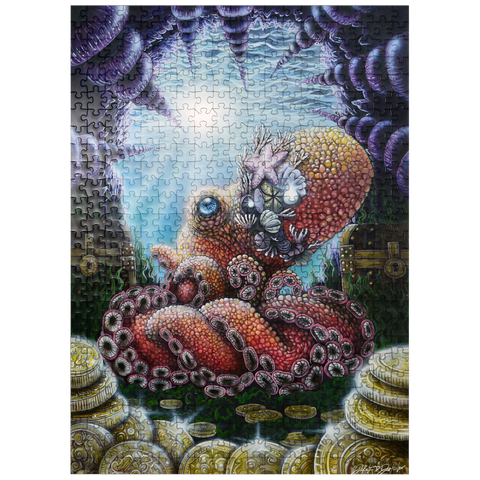 puzzleplate Agora Octopus Treasure - Dakota Daetwiler 500 Jigsaw Puzzle