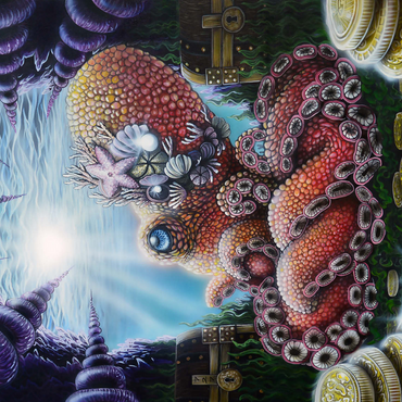 Agora Octopus Treasure - Dakota Daetwiler 500 Jigsaw Puzzle 3D Modell