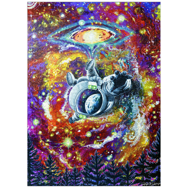 puzzleplate Abduction Astronaut Space Galaxy - Dakota Daetwiler 1000 Jigsaw Puzzle