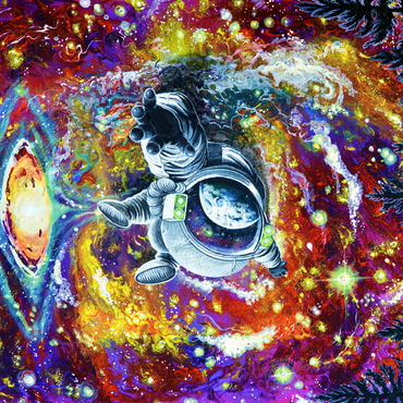 Abduction Astronaut Space Galaxy - Dakota Daetwiler 500 Jigsaw Puzzle 3D Modell