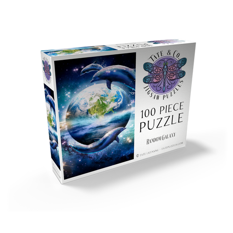 Star Dolphin from the Deep Space Seas - Random Galaxy 100 Jigsaw Puzzle box view2