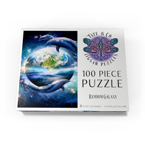 Star Dolphin from the Deep Space Seas - Random Galaxy 100 Jigsaw Puzzle box view3