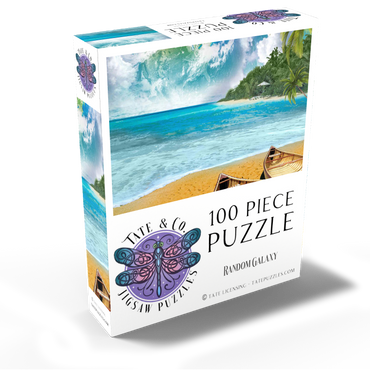 Beach Vacation Paradise Getaway - Random Galaxy 100 Jigsaw Puzzle box view2