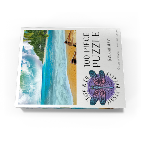 Beach Vacation Paradise Getaway - Random Galaxy 100 Jigsaw Puzzle box view3
