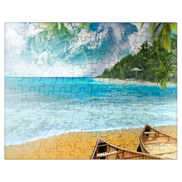 puzzleplate Beach Vacation Paradise Getaway - Random Galaxy 100 Jigsaw Puzzle