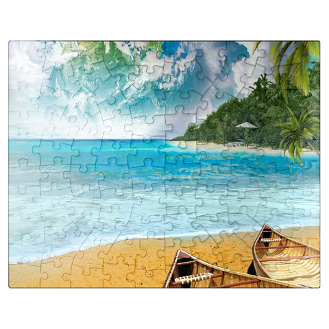 puzzleplate Beach Vacation Paradise Getaway - Random Galaxy 100 Jigsaw Puzzle