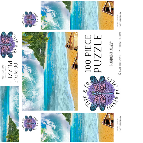 Beach Vacation Paradise Getaway - Random Galaxy 100 Jigsaw Puzzle box 3D Modell