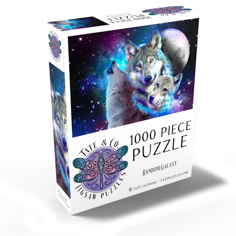 Interstellar Wolf Pack of the Cosmic Skies - Random Galaxy 1000 Jigsaw Puzzle box view2