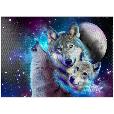 puzzleplate Interstellar Wolf Pack of the Cosmic Skies - Random Galaxy 1000 Jigsaw Puzzle