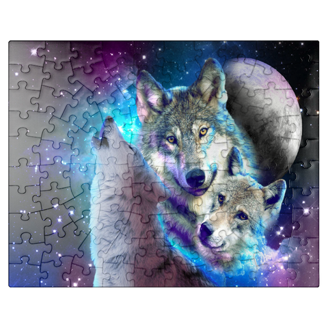 puzzleplate Interstellar Wolf Pack of the Cosmic Skies - Random Galaxy 100 Jigsaw Puzzle