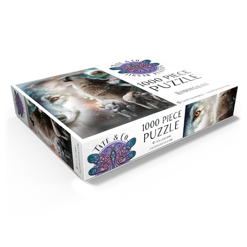 Cosmic Howling Wolf in a Lunar Storm - Random Galaxy 1000 Jigsaw Puzzle box view1