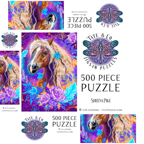 Horse Animal Spirit - Sheena Pike 500 Jigsaw Puzzle box 3D Modell