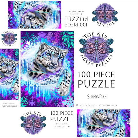Snow Leopard Animal Spirit - Sheena Pike 100 Jigsaw Puzzle box 3D Modell