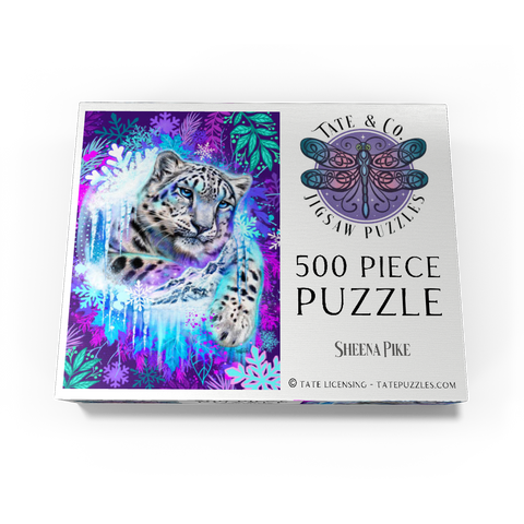 Snow Leopard Animal Spirit - Sheena Pike 500 Jigsaw Puzzle box view3