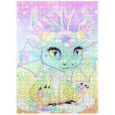 puzzleplate Sweet Pastel Lil Dragon - Sheena Pike 500 Jigsaw Puzzle