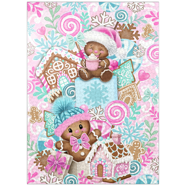puzzleplate Sweet Gingerbread Christmas Stack - Sheena Pike 1000 Jigsaw Puzzle