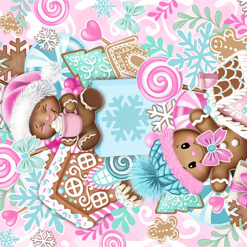 Sweet Gingerbread Christmas Stack - Sheena Pike 1000 Jigsaw Puzzle 3D Modell