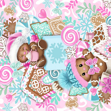 Sweet Gingerbread Christmas Stack - Sheena Pike 100 Jigsaw Puzzle 3D Modell