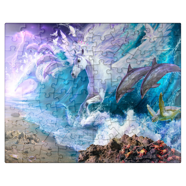 puzzleplate Strength and Grace Ocean Horse - Jeff Haynie 100 Jigsaw Puzzle