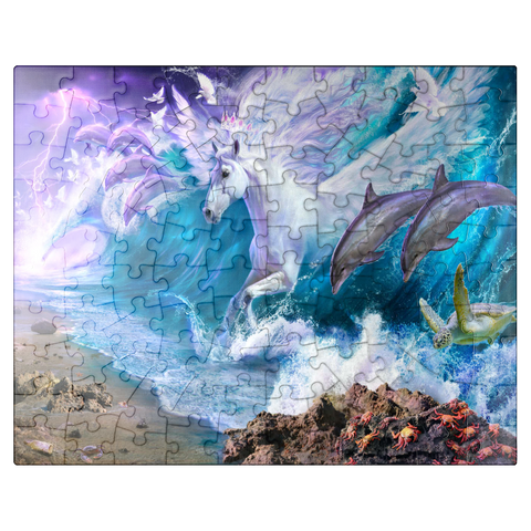 puzzleplate Strength and Grace Ocean Horse - Jeff Haynie 100 Jigsaw Puzzle