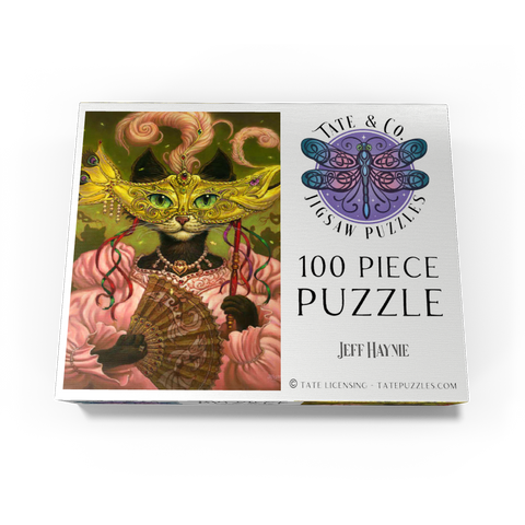 Incatneato Mardi Gras Cat - Jeff Haynie 100 Jigsaw Puzzle box view3