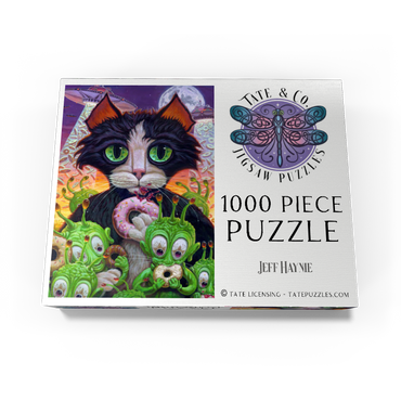 Cats Aliens And Donuts - Jeff Haynie 1000 Jigsaw Puzzle box view3