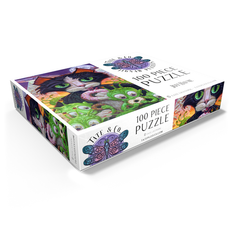 Cats Aliens And Donuts - Jeff Haynie 100 Jigsaw Puzzle box view1