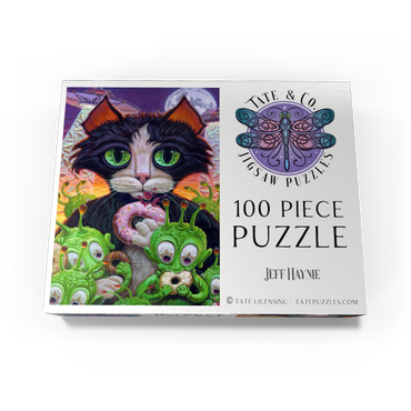 Cats Aliens And Donuts - Jeff Haynie 100 Jigsaw Puzzle box view3