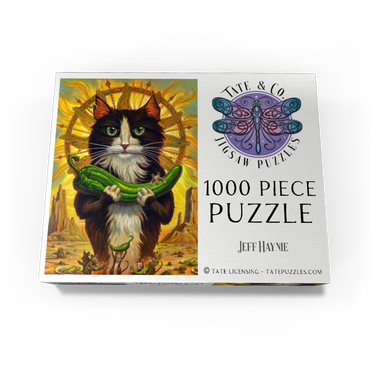 Green Chile Cat - Jeff Haynie 1000 Jigsaw Puzzle box view3