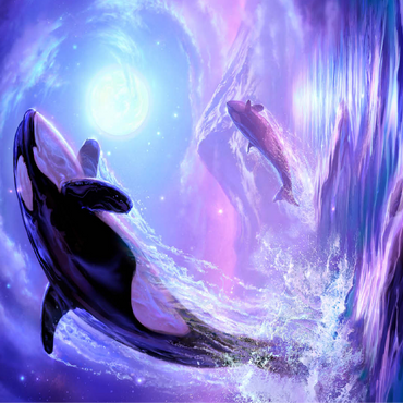 Orca Dreams - Jeff Haynie 100 Jigsaw Puzzle 3D Modell