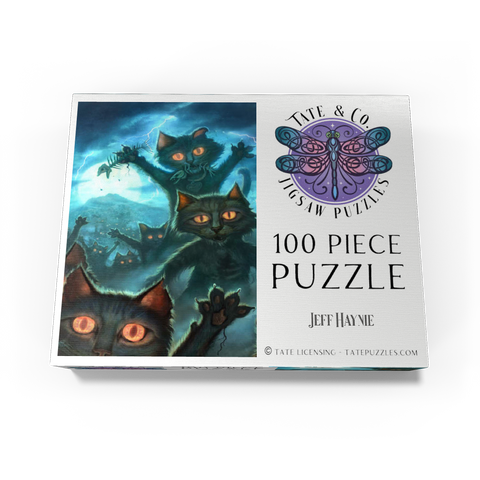 Zombie Cats - Jeff Haynie 100 Jigsaw Puzzle box view3