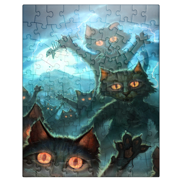 puzzleplate Zombie Cats - Jeff Haynie 100 Jigsaw Puzzle