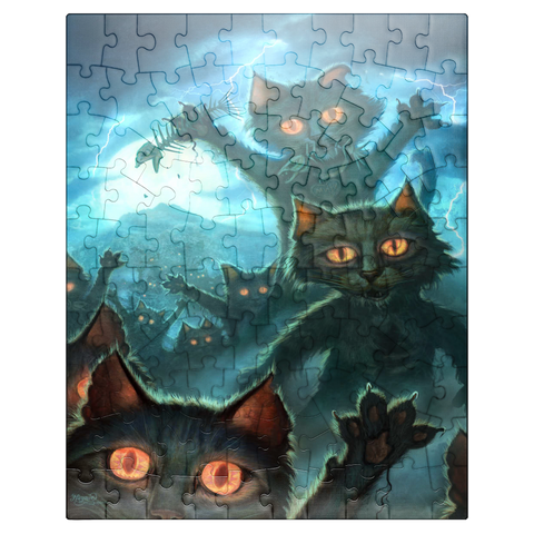 puzzleplate Zombie Cats - Jeff Haynie 100 Jigsaw Puzzle