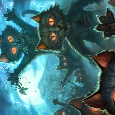 Zombie Cats - Jeff Haynie 500 Jigsaw Puzzle 3D Modell