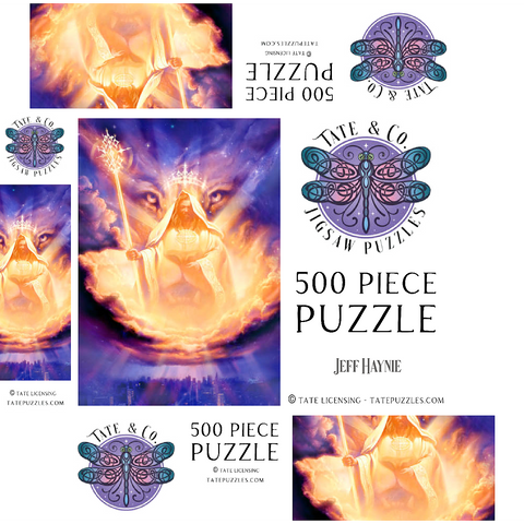 Lion Of Judah Jesus - Jeff Haynie 500 Jigsaw Puzzle box 3D Modell