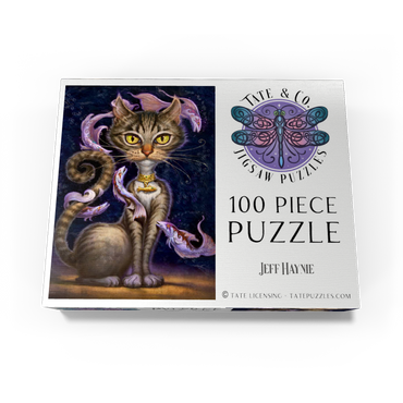 Feline Fantasy Cat - Jeff Haynie 100 Jigsaw Puzzle box view3