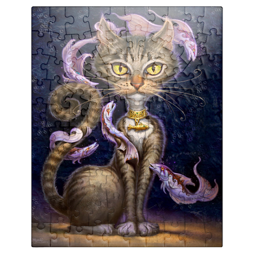 puzzleplate Feline Fantasy Cat - Jeff Haynie 100 Jigsaw Puzzle