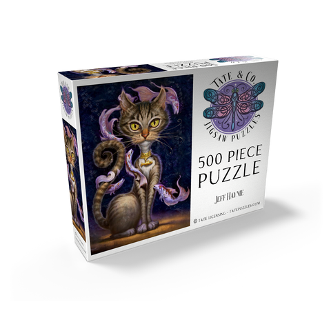 Feline Fantasy Cat - Jeff Haynie 500 Jigsaw Puzzle box view2