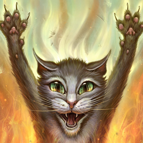 Psycho Cat - Jeff Haynie 100 Jigsaw Puzzle 3D Modell